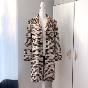 BEBE Zebra Coat